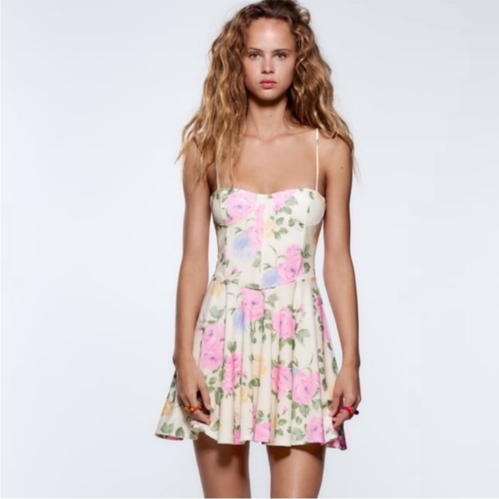 Floral Zara Corset Mini